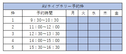 春休み予約枠