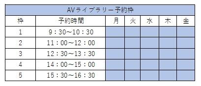 春休み予約枠